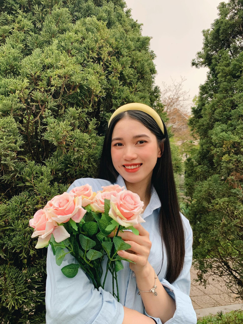 Miss Volleyball Nguyen Thi Phuong 'catch trend' Liu Yifei, show off her clear beauty - Photo 4