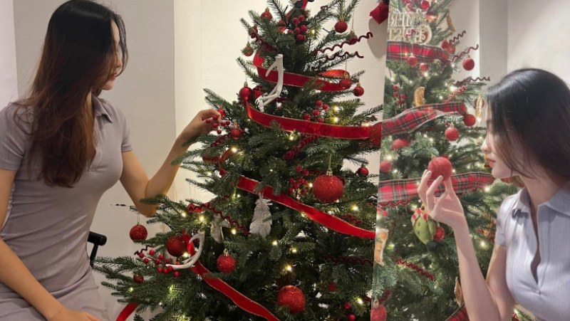 Vietnamese volleyball beauties show off Christmas - Photo 4
