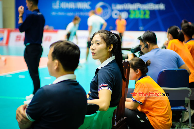 A bunch of photos fascinated with the beauty of the volleyball beauty in LienVietPostBank 2022 - Photo 9