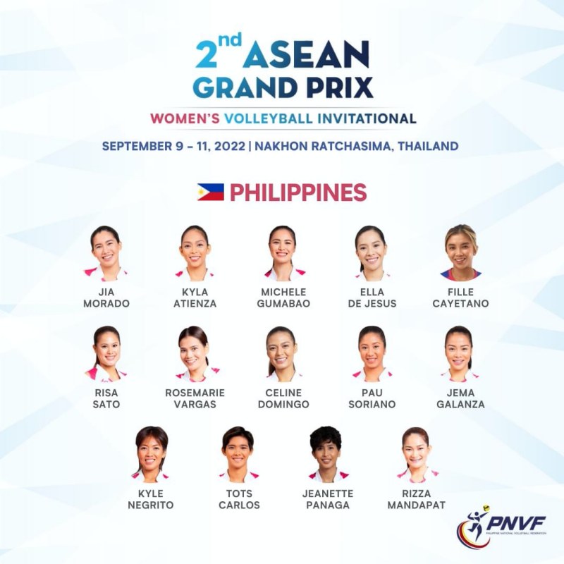 Surprisingly with the Philippine female volleyball team to attend ASEAN Grand Prix 2022 - Photo 2
