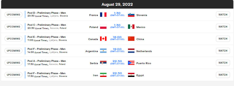 Men's Volleyball Championship schedule 2022 today - Photo 4