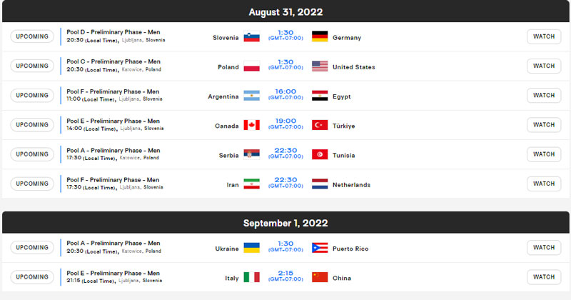 Men's Volleyball Championship schedule 2022 today - Photo 6