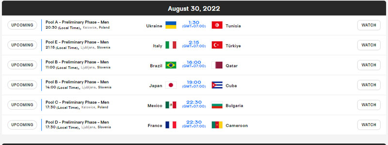Men's Volleyball Championship schedule 2022 today - Photo 5