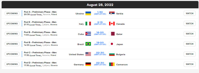 Men's Volleyball Championship schedule 2022 today - Photo 3