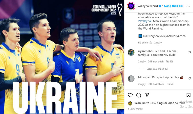 Ukraine replaced Russia to attend the World Men's Volleyball Championship 2022 - Photo 1