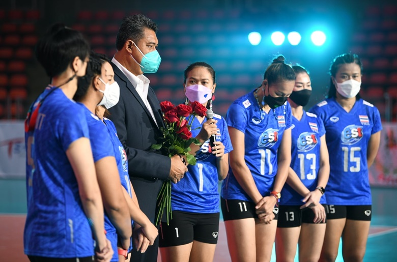 Pictures of emotional match farewell 7 athletes Legend of Thai women's volleyball - Photo 20