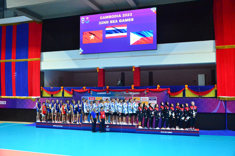 BTC SEA Games 32 mistakenly flag in the medal of women's volleyball - Photo 1