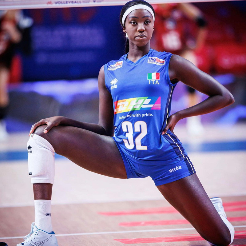 Beauty is like the black pearl of Italian beauty in the Volleyball Nations League 2023 - Photo 7