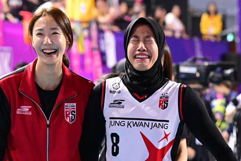 Best friend Thanh Thuy stormed in the Korean league volleyball tournament - Photo 1