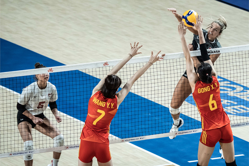 Chinese women's volleyball team has great losses at Volleyball Nations League 2023 - Photo 1