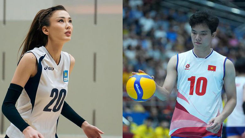 First American Asian Volleyball Beauty arrived at the tournament, invited Bich Tuyen to go abroad - Photo 1