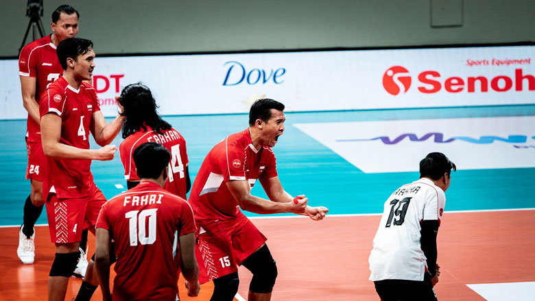 Indonesian men's volleyball is flushed with cold water with the ambition at SEA V.League 2024 - Photo 1