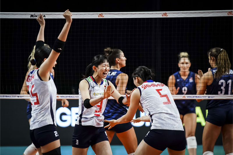 Japanese women's volleyball creates a shock at VNL 2022, lowering the world's No. 1 team - Photo 1