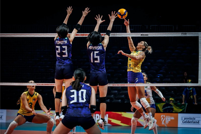 Japanese women's volleyball creates seismic, absent from the No. 1 star still falling in Brazil - Photo 1