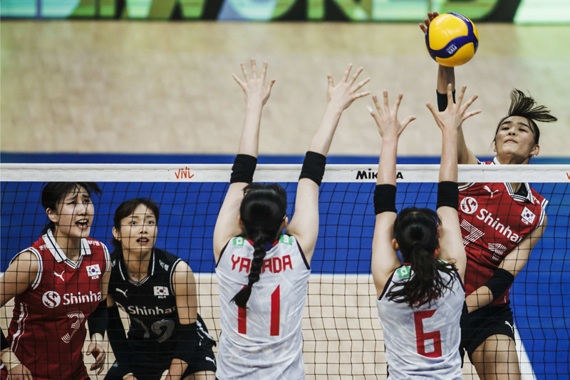 Recruiting Japanese women's volleyball for Korea 'exposed' 3 white sets in Volleyball Nations League 2023 - Photo 1