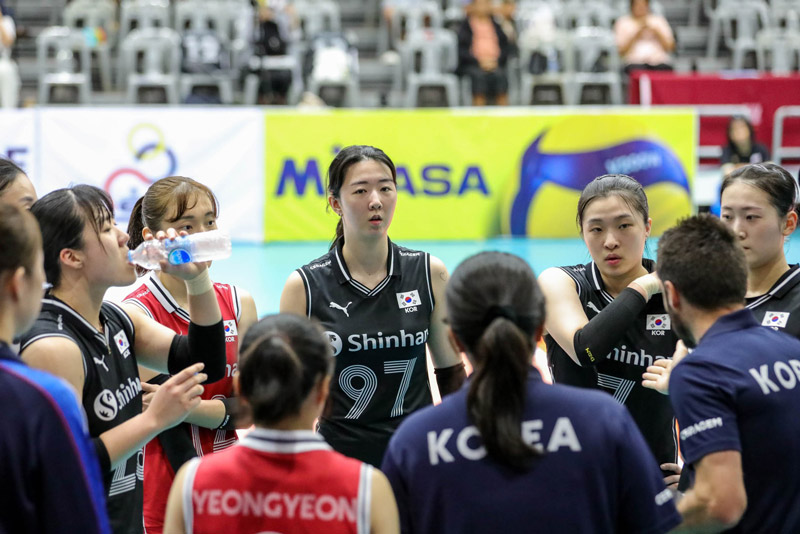Korean women's volleyball team loses shock, ending the Asian Championship 2023 with a pathetic position - Photo 1