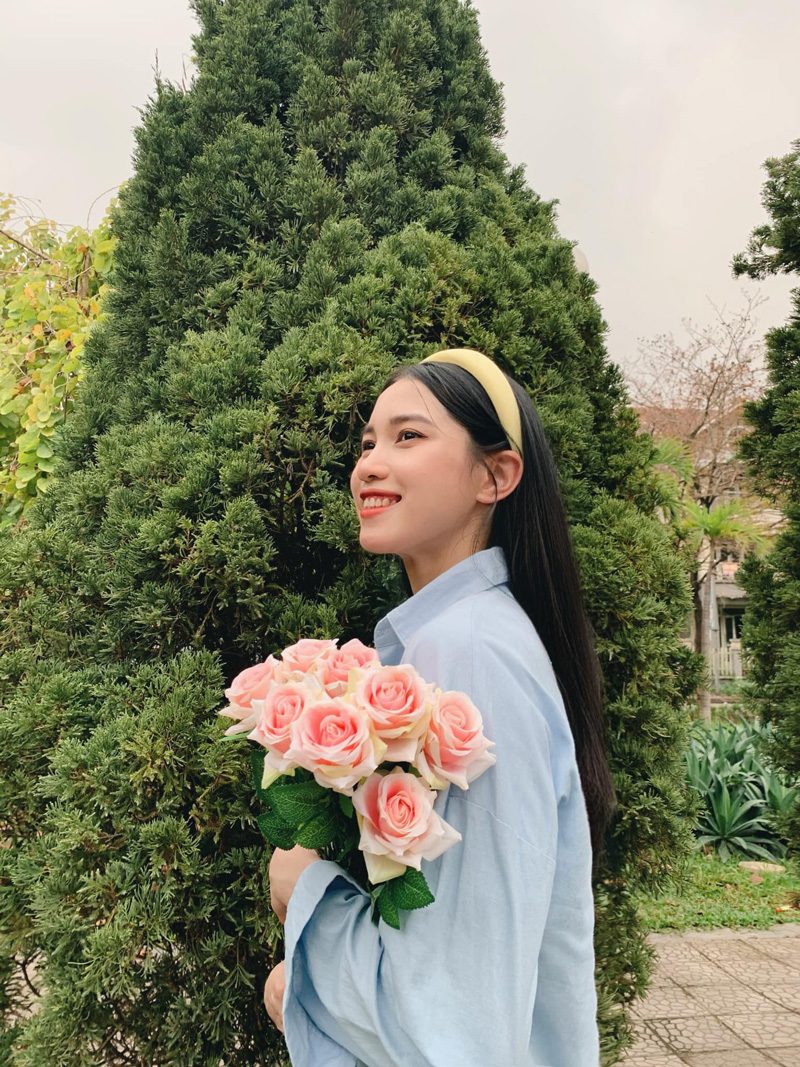 Miss Volleyball Nguyen Thi Phuong 'catch trend' Liu Yifei, show off her clear beauty - Photo 2