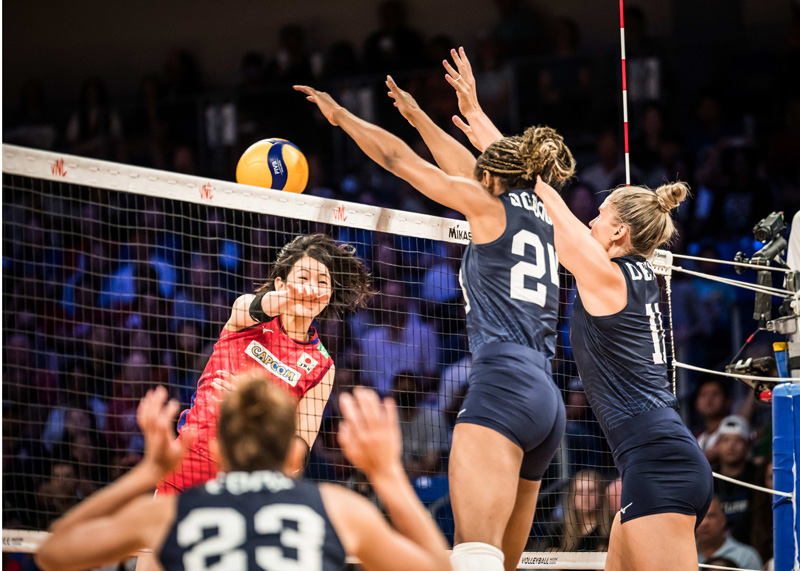 Recruiting American women's volleyball for Japan to reach the semi -finals of Volleyball Nations League 2023 - Photo 1