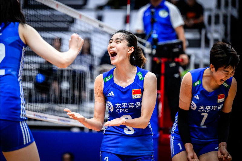 Chinese women's volleyball team won super fierce American in Volleyball Nations League 2023 - Photo 1