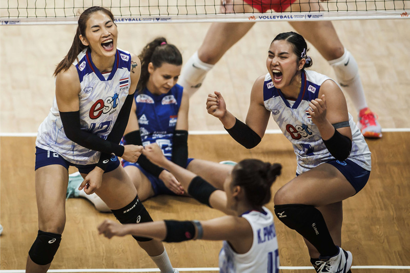 Recruiting Thai women's volleyball drops a victory over the Volleyball Nations League 2023 - Photo 1