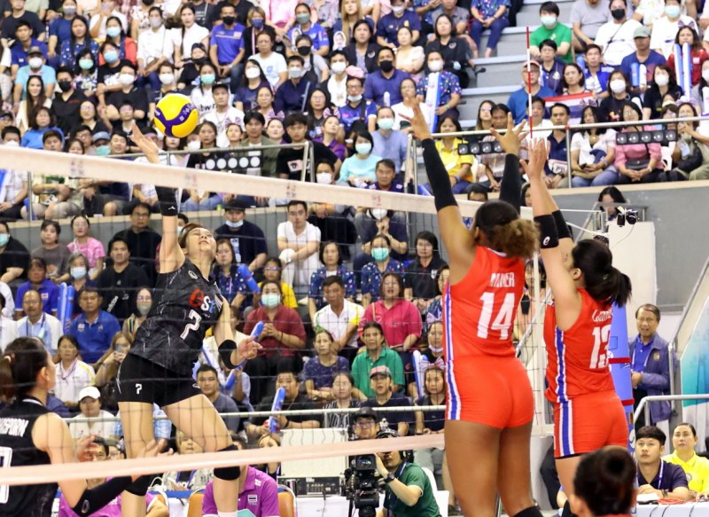 Recruiting Thai women's volleyball easily 'crushed' Philippines in Sea V.League 2023 - Photo 1