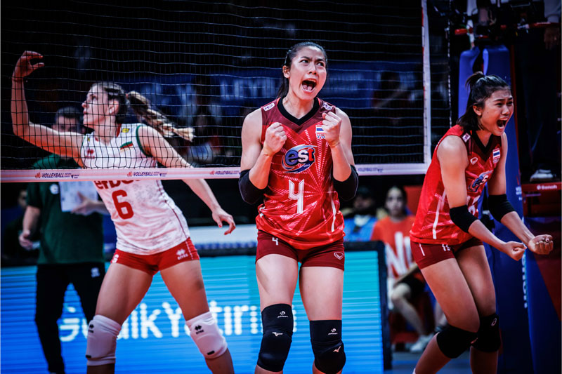 Thai women's volleyball star officially parted with VNL for injury - Photo 1