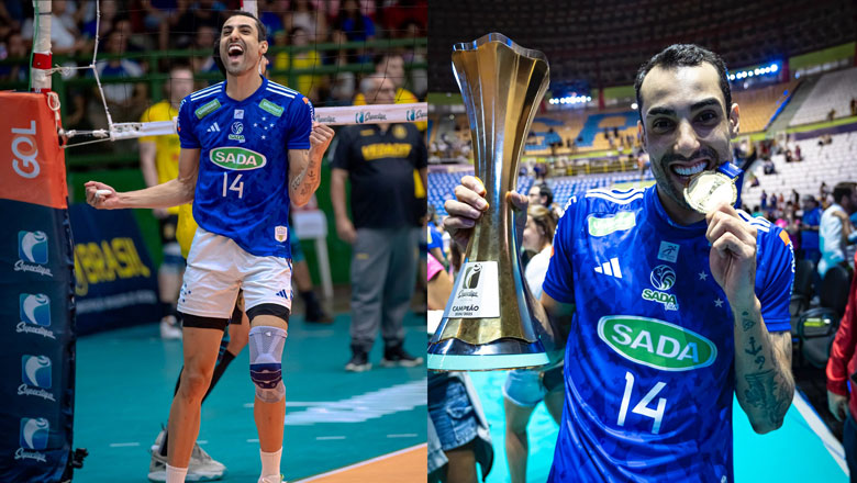 The 'princess' of Brazilian male volleyball won big when holding the titles in the league - Photo 1