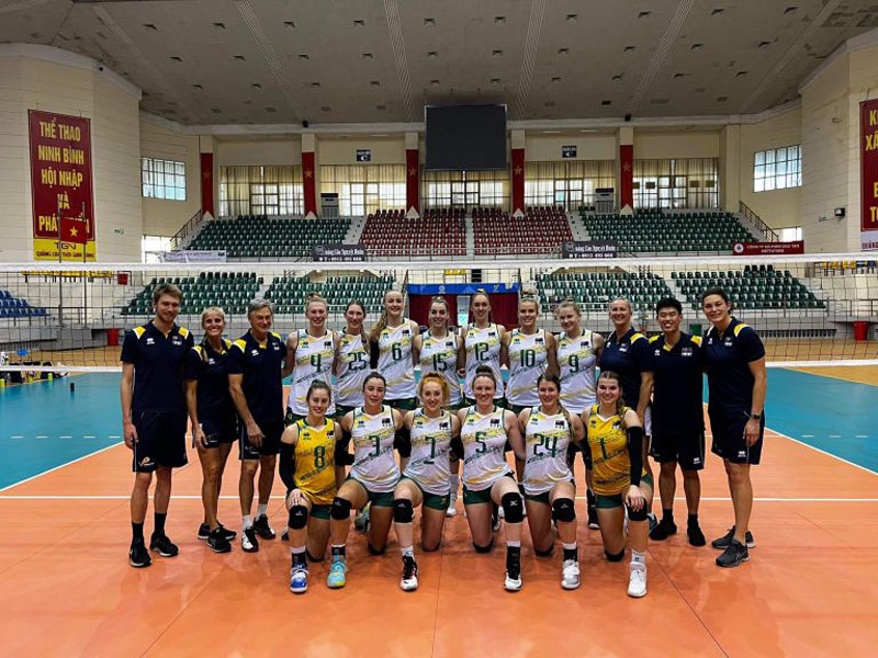 The Australian women's volleyball team said the rain after the training trip in Vietnam - Photo 1