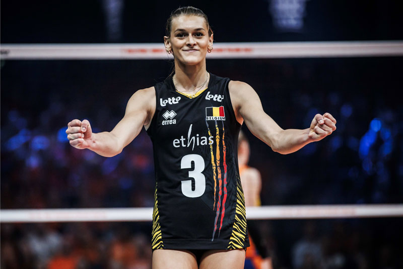 The Belgian star scored 41 points before the home team, Argentina women's volleyball made history - Photo 1