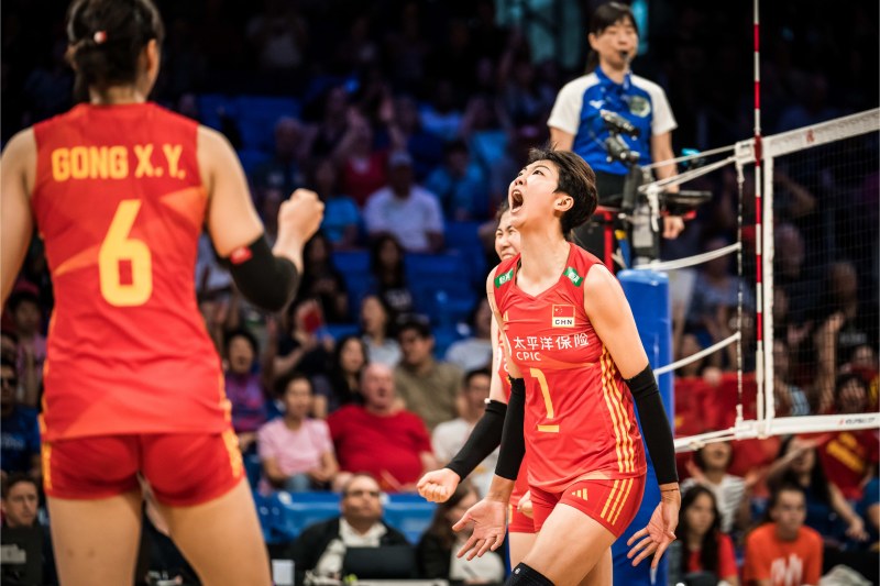 Chinese women's volleyball is 'beautiful' to reach the semi -finals of the Volleyball Nations League 2023 - Photo 1