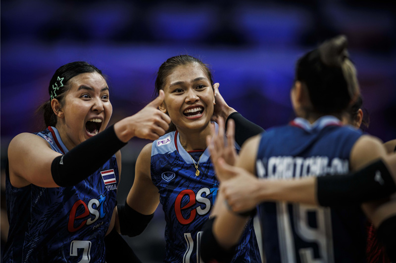 The Thai women's volleyball team failed against the medium team in Volleyball Nations League 2023 - Photo 1