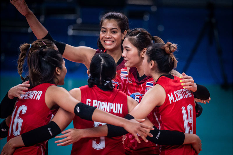 The Thai women's volleyball team in the quarterfinals, Korea lost white in VNL 2022 - Photo 1