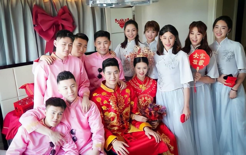 The first wedding of Chinese volleyball beauty Zhang Changning - Photo 1