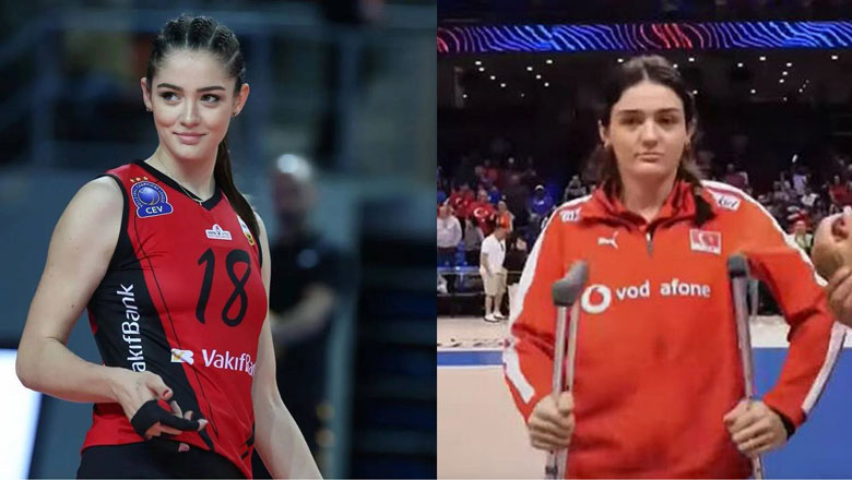 The great beauty of the world volleyball must have crutches, breaking up early Volleyball Nations League 2024 - Photo 1