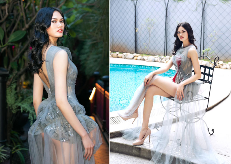 What did the former 1.10m long -legged volleyball player Miss Universe Vietnam say? - Photo 1