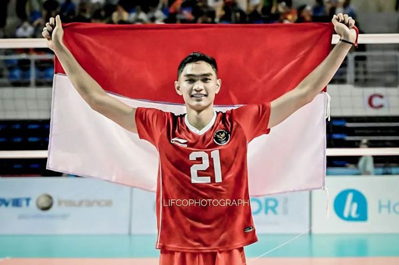 Young stars returning from Japan, the Indonesian volleyball team completes the golden squad for the 32 SEA Games - Photo 1