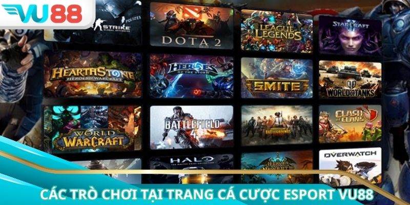 Trang cá cược eSport đa dạng tựa game nổi bật